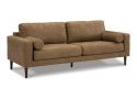 Faux Leather Sofa Set (Armchair + 2 Seater + 3 Seater) with Accent Legs - Tullera